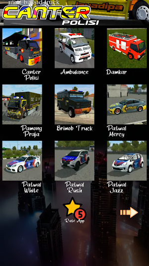Mod Bussid Truck Canter Polisi Screenshot 1