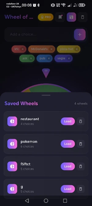 Wheel of Choices Screenshot 2