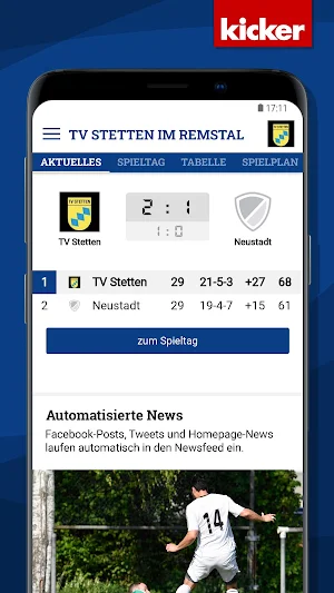 TV Stetten Fussball Screenshot 1