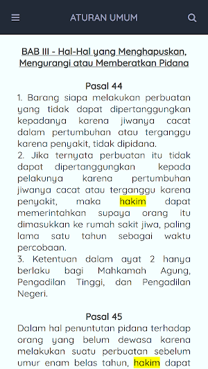 Indonesian Criminal Laws Guide Screenshot 1