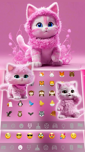 Cute Kitty Keyboard: Cat Theme Screenshot 2