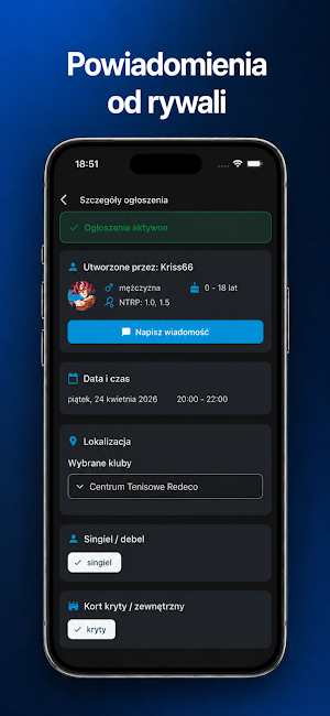 TennisPartner Screenshot 2