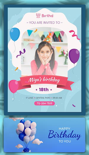 Birthday wish card maker Screenshot 2