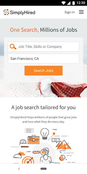 Job Search - Simply Hired Screenshot 0
