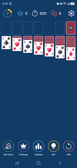 Classic Solitaire for Seniors Screenshot 1