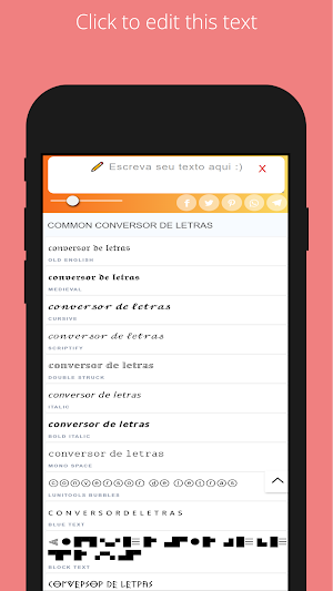 conversor de letras Screenshot 2