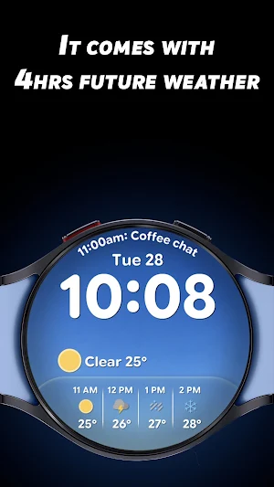 Digital Weather 3 - Watch face Screenshot 1