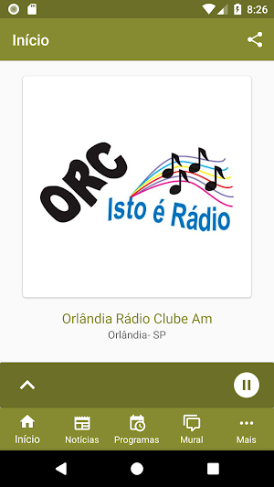 O.R.C - Orlândia Rádio Clube Screenshot 1