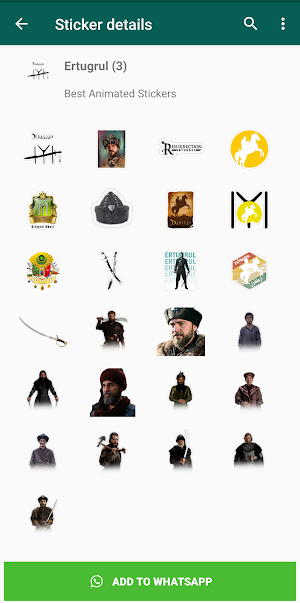 WAStickerApps - Ertugrul Stickers for WhatsApp Screenshot 2