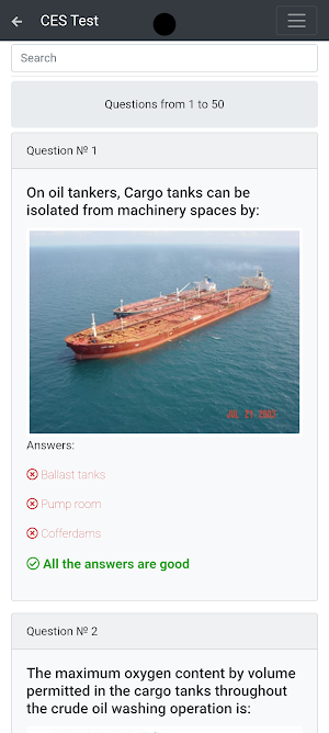 Oil tankers CHaS Operational Screenshot 1