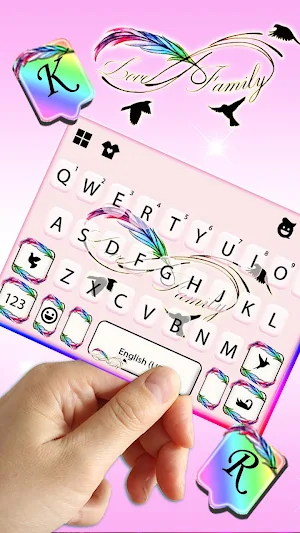 Infinity Feather Keyboard Them Screenshot 1