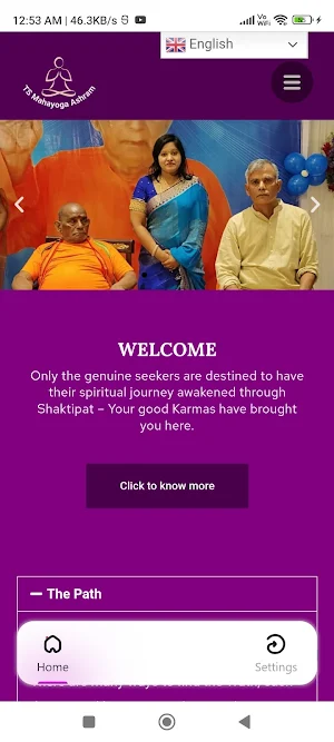 T SREENIVASULU Mahayoga Ashram Screenshot 0