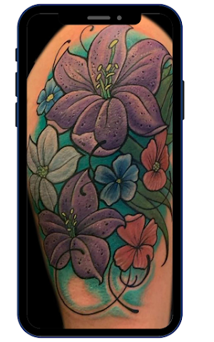 Flower Tattoo Designs Screenshot 0