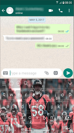 Von Miller Broncos Keyboard NFL  2020 For Lovers Screenshot 1