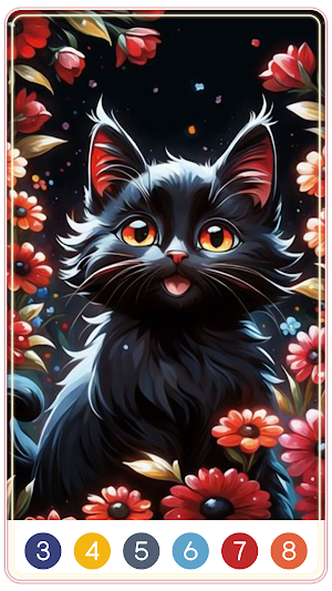 Cat Paint by Number Screenshot 1