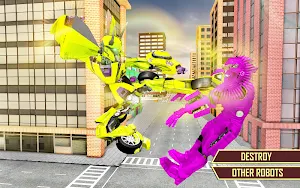 Flying Car Transform Robot Shooting Simulator Screenshot 1