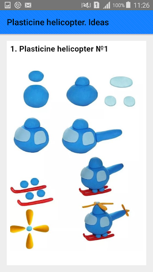 Plasticine helicopter. Ideas and schemes Screenshot 1
