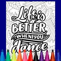 Graffiti Quotes Coloring Book