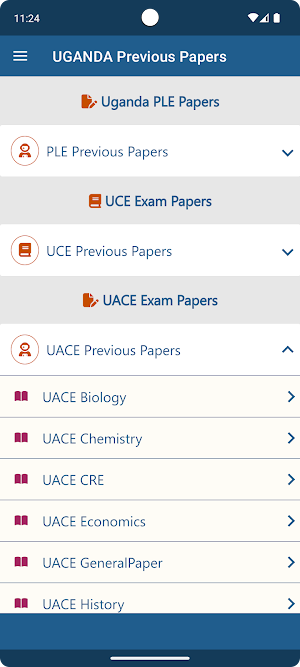 Uganda Exams Previous Papers Screenshot 1