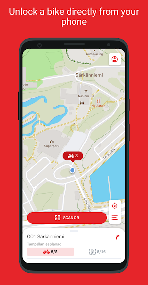 Tampere Bike Sharing Screenshot 1