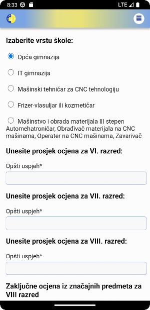 JU SC "NEDŽAD IBRIŠIMOVIĆ" IL Screenshot 2
