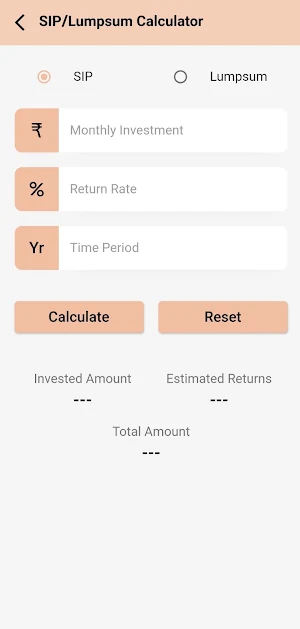 All Finance Calculator - SIP,  Screenshot 2