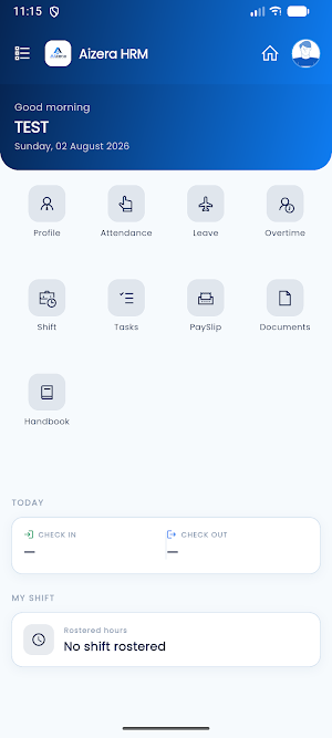 Aizera HRM Screenshot 2
