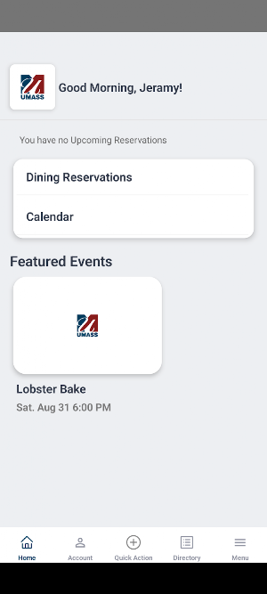UMass Club Screenshot 1