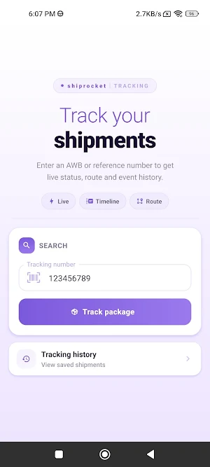 Shiprocket Courier Tracking Screenshot 2