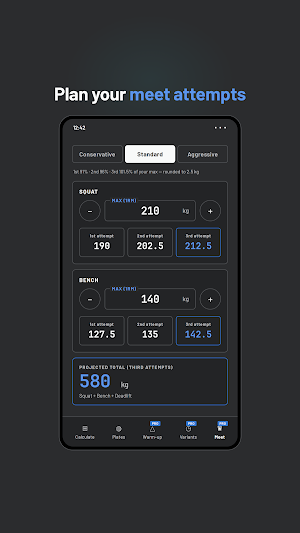 RPE Calculator: Powerlifting Screenshot 2