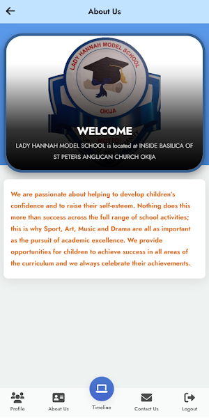 LADY HANNAH MODEL SCHOOL Screenshot 1