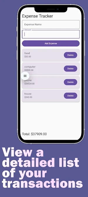 Expense Tracker Screenshot 2