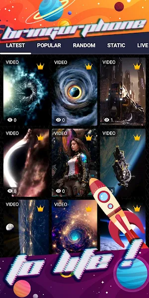 space wallpaper Screenshot 1