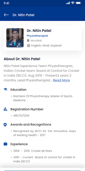BCCI TeleConsult User Screenshot 2