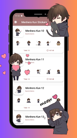 Menhera Kun Stickers Screenshot 3