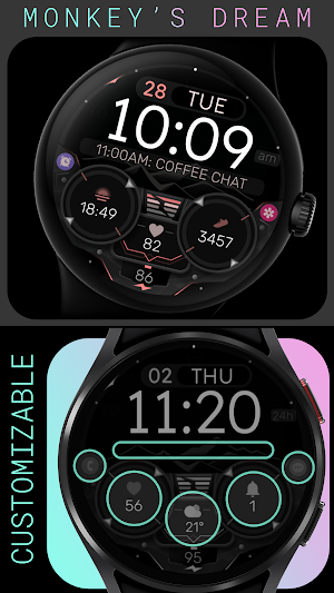 Dream 144 Digital Watch Face Screenshot 0