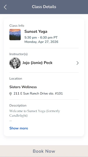 Sisters Wellness Screenshot 1