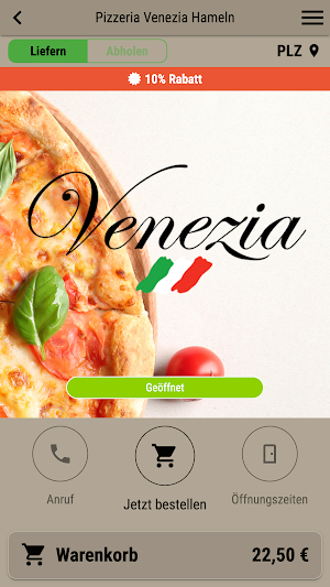 Pizzeria Venezia Hameln Screenshot 0