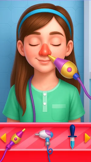 Heart Nose Eye Ear Doctor Game Screenshot 1