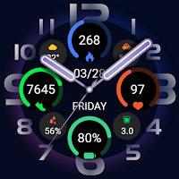 ZKinWatch Fantasy Purple Clock