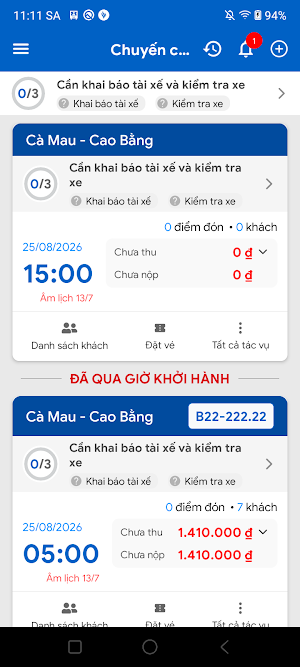 Tài xế Vexere Screenshot 3