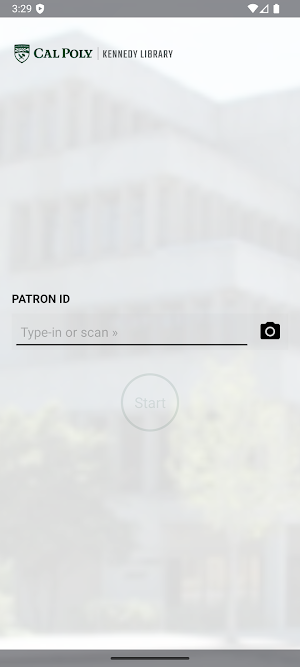 Cal Poly Library Self-Checkout Screenshot 1