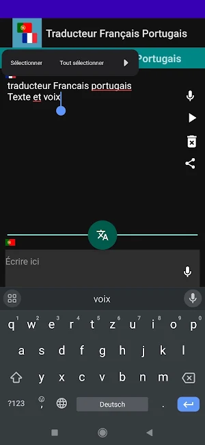 Traducteur Français Portugais Screenshot 2
