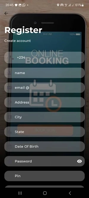 Biz booking Screenshot 1