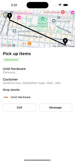 Q Delivery Screenshot 1