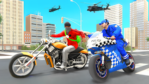 Police Moto Bike Mafia Chase Screenshot 2