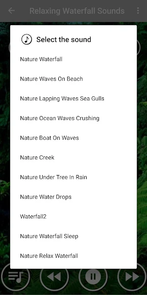 Relaxing Waterfall Sounds for Sleep Screenshot 1