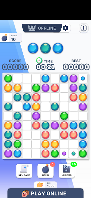 Line And Block 98 Online Screenshot 0