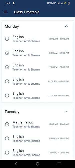 Tijare Coaching Parent App Screenshot 3