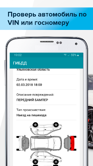 Проверка авто по БАЗЕ ГИБДД по VIN и ГОСНОМЕРУ Screenshot 0
